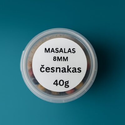 Masalas 8mm česnakas 40g – spalvingi kukuliai stiklainyje