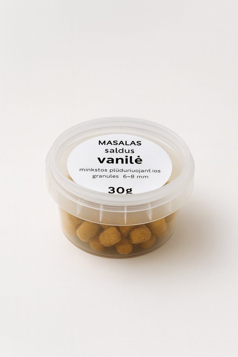Saldus vanilės masalas minkštos granulės 6-8mm 30g
