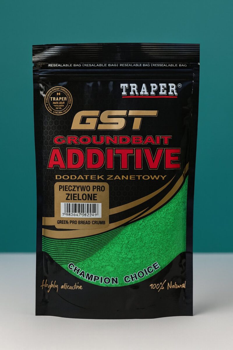 Traper GST Groundbait Additive Pieczywo Pro Zielone 1kg žalia pakuotė