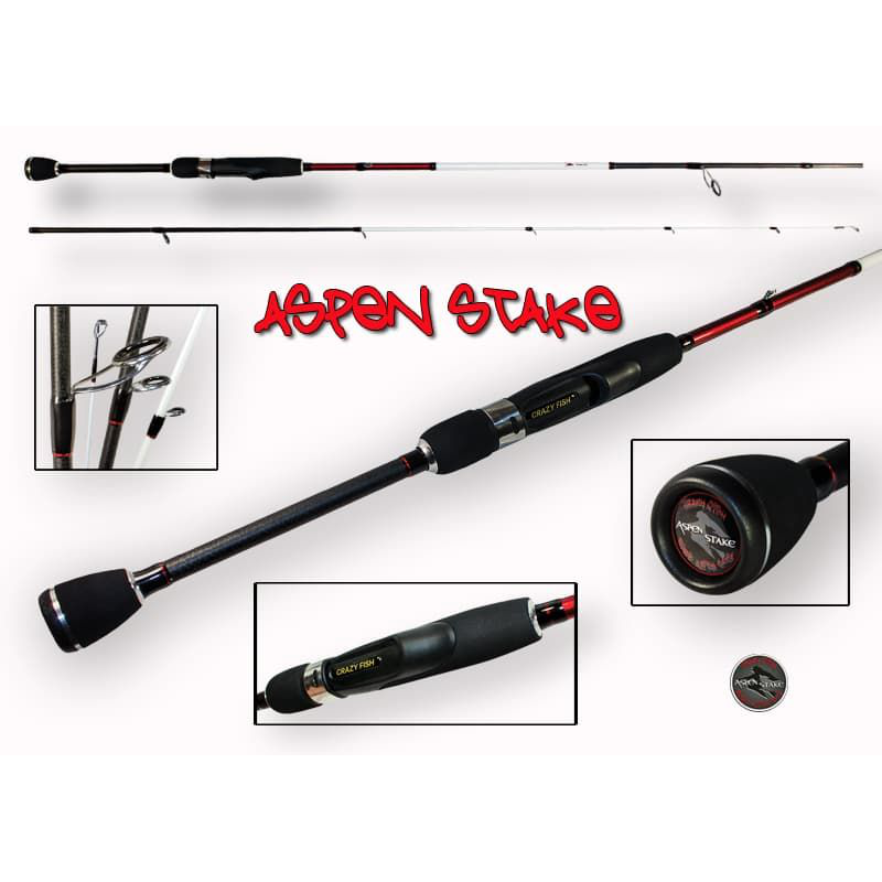 Crazy Fish Aspen Stake AS602ULT Crazy Fish Aspen Stake 183cm 6'0" 1-6g spiningas