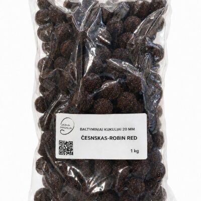 Baltyminiai kukuliai 20mm Česnakas-Robin Red 1kg