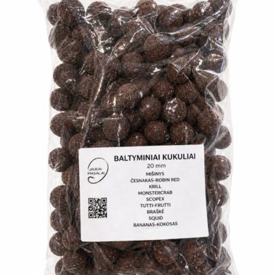 Baltyminiai kukuliai 20mm Mišinys 1kg – 9 skoniai