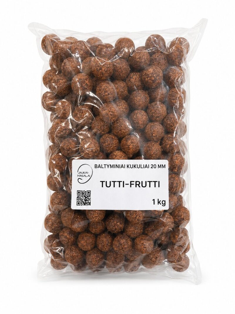 Baltyminiai kukuliai 20mm Tutti-Frutti 1kg