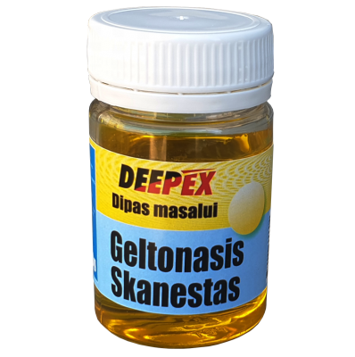 Dipas 60g Geltonasis skanestas – skystas mirkalas karpio masalams