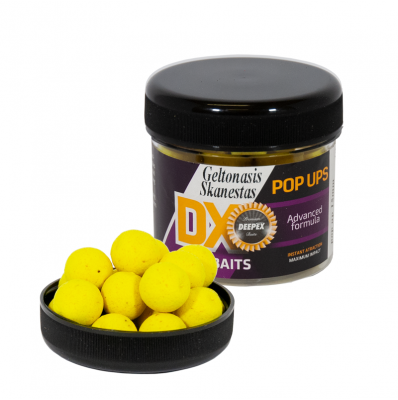 Pop up Geltonasis skanėstas 15mm – dirbtinis pop-up kablio masalas karpio žvejybai