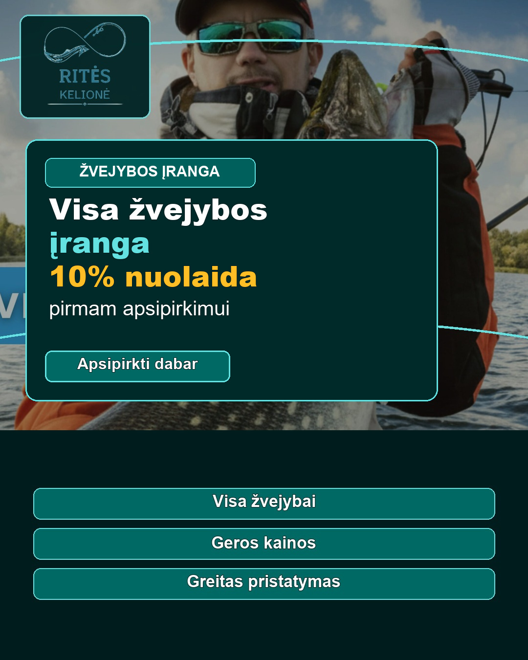 Riteskelione hero visa zvejybos iranga mobile