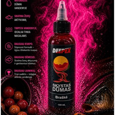 Skystas dūmas Braškė – karpio atrakciantas skysti priedai