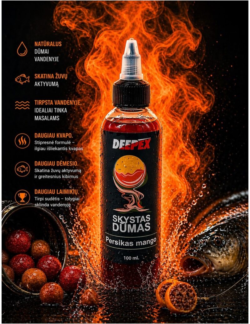 Skystas dūmas Persikas mango – tropinis dvigubo aromato atrakciantas