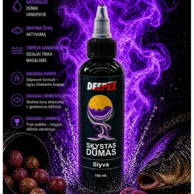 Skystas dūmas Slyva – rudens karpio atrakciantas
