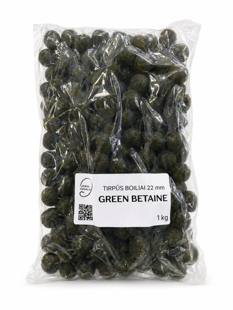 Tirpūs boiliai 22mm Green Betaine 1kg