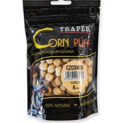 Traper Corn Puff 8mm Česnakas – plūduriuojantis kukurūzų masalas 25g