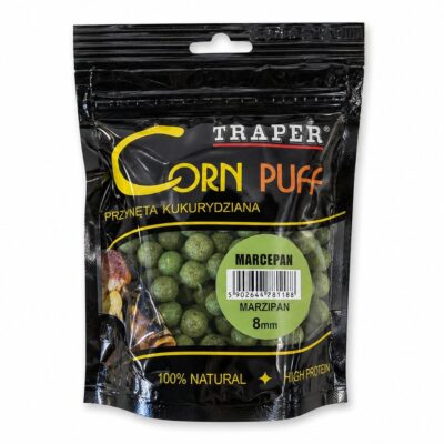 Traper Corn Puff 8mm Marcepan – žalias plūduriuojantis masalas 25g