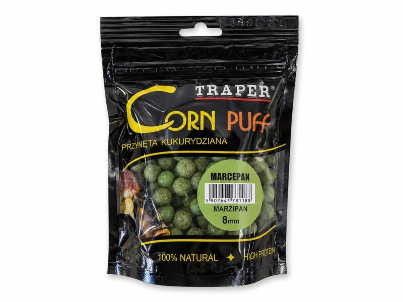 Traper Corn Puff 8mm Marcepan – žalias plūduriuojantis masalas 25g