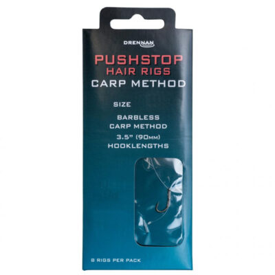 Drennan kabliukai su pavadeliu pushstop hair rigs carp method 9cm.jpg