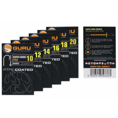 Guru kabliukai super mwg nr10 14 barbedeyed 10vntpak .png