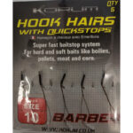Korum kabliukai barbed hook hairs with quickstops nr14 10 1.jpg