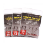 Korum kabliukai barbed hook hairs with quickstops nr14 10.png