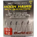 Korum kabliukai barbed hook hairs with quickstops nr14 10 2.jpg