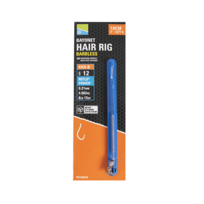 Preston kabliukai su pavadeliu bayonet hair rig barbless kkh b 8vntpak.png