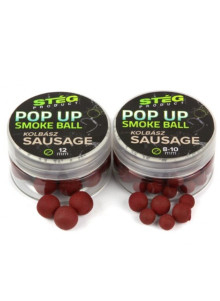 STEG boiliukai Soluble Pop Up Smoke Ball 14mm 25g Strawberry Halibut/Brakškė Uotas