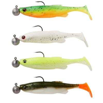 Savage Fat Minnow T Tail RTF 10.5cm 11g + 10g #3/0 Sinking Darkwate