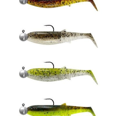 Savage Cannibal Shad 10cm 9G+10g #3/0 Clearwater Mix 4+4pcs